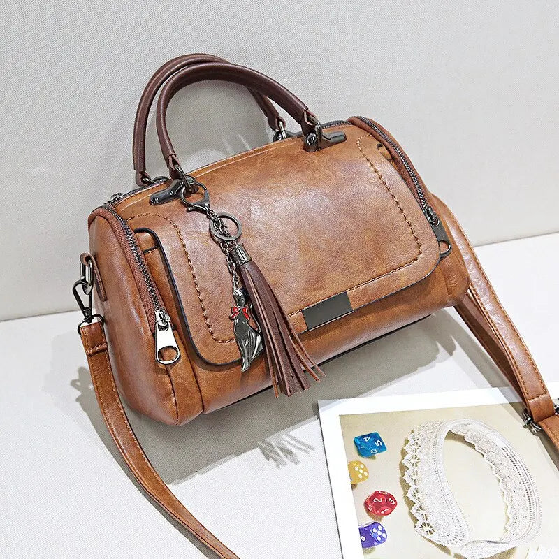 Rose | Women's Buckle-Detail Satchel Bag — Willow & Wren Melbourne