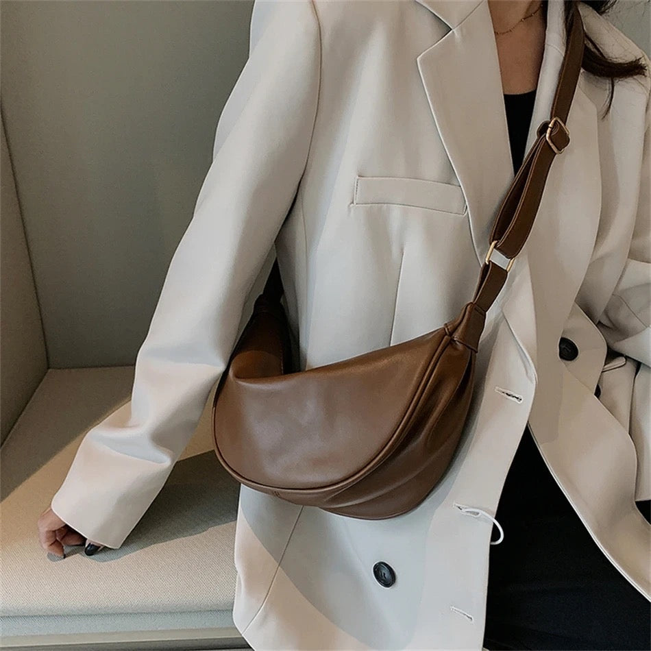 Rose | Women's Crescent Shoulder Bag — Willow & Wren Melbourne