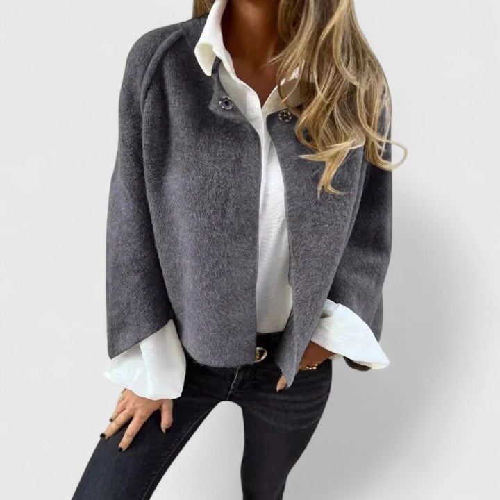 Hazel | Women's Elegant Jacket — Khaki — Willow & Wren Melbourne