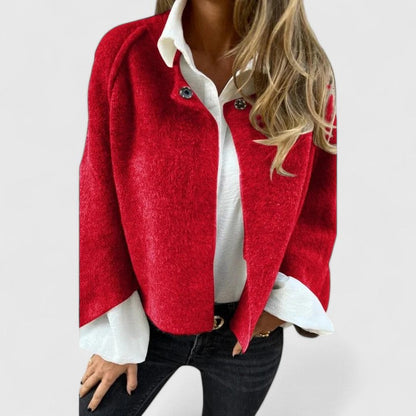 Hazel | Women's Elegant Jacket — Khaki — Willow & Wren Melbourne