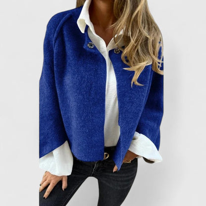 Hazel | Women's Elegant Jacket — Khaki — Willow & Wren Melbourne