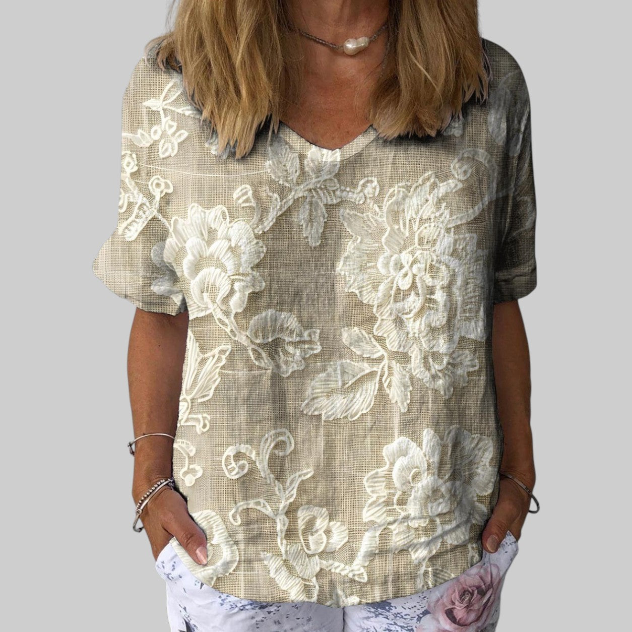 Evelyn | Women's Printed Blouse — Willow & Wren Melbourne